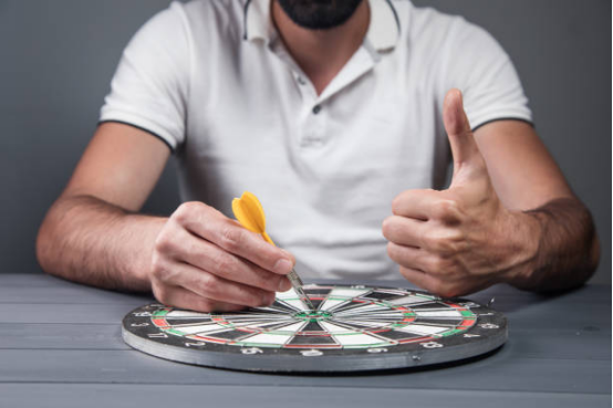 Auditory and tactile cues of Dart board during training